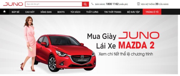 Juno trang mua sắm dày dép, túi xách uy tín và chất lượng