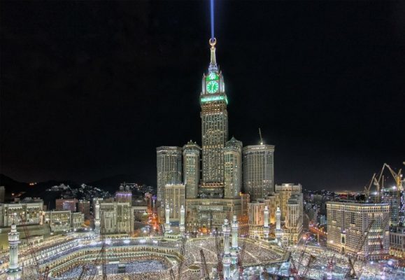 Makkah Clock Royal Tower (601m,Ả-rập Xê-út)
