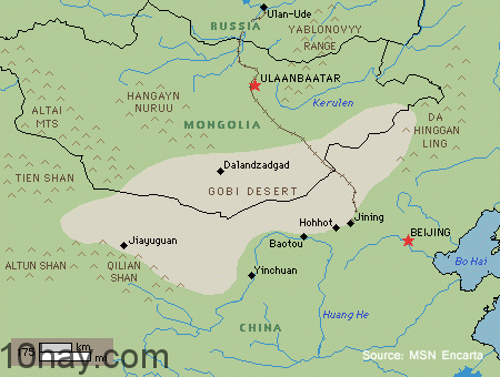 The Gobi Desert(Mongolia,China)