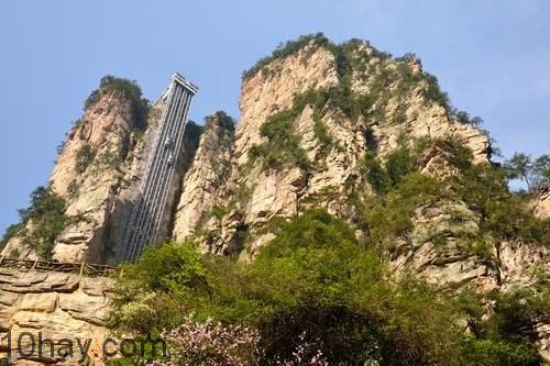 Thang máy Bailong - thang máy đặc biệt trên vách đá dốc đứng 160601-Thang máy Bailong