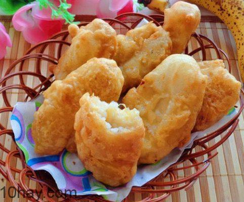 chuối chiên cay