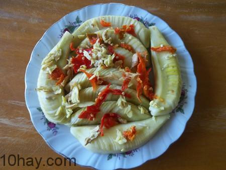 dưa chuối làm món ngon từ chuối xiêm