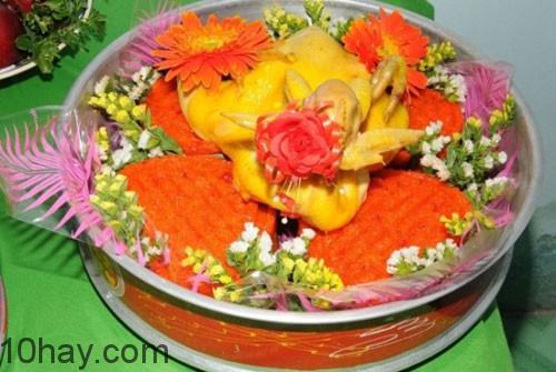 mâm xôi gà cưới