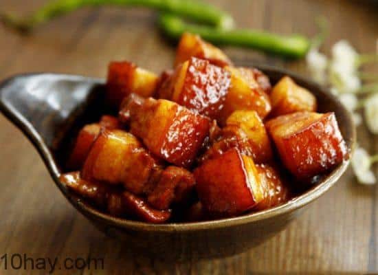 thịt kho nghệ món thịt lợn kho ngon