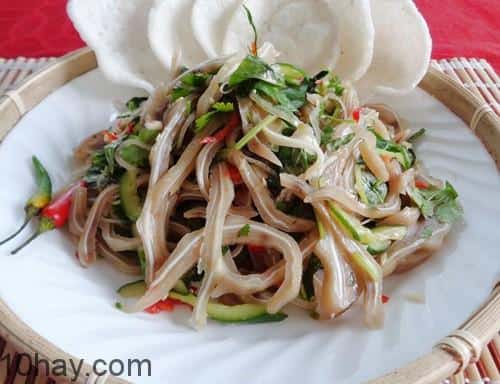 Món gỏi giòn tai heo, chua thanh kích thích khẩu vị