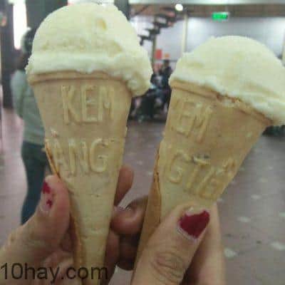 Kem ốc quế Tràng Tiền