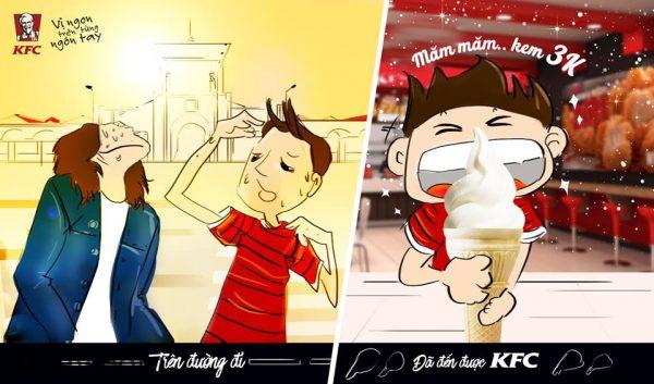 Quảng cáo kem 3k - KFC