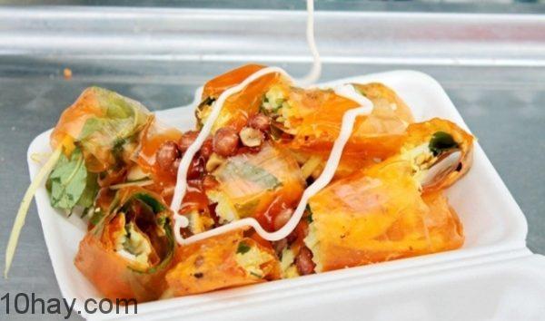 bánh tráng cuốn bơ