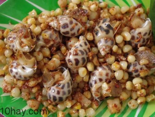 bắp xào ốc hương
