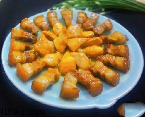 thịt kho măng món thịt lợn kho ngon