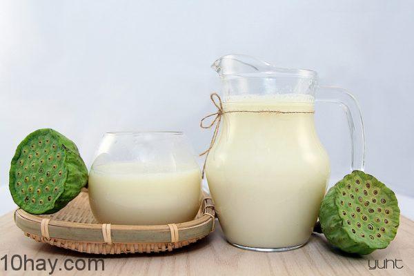 Món ăn từ hạt sen làm sữa
