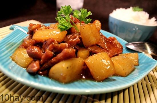 thịt-kho-củ-cải-món thịt lợn kho ngon