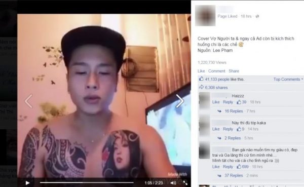 Bản cover ''Vợ người ta'' của Lee Phạm