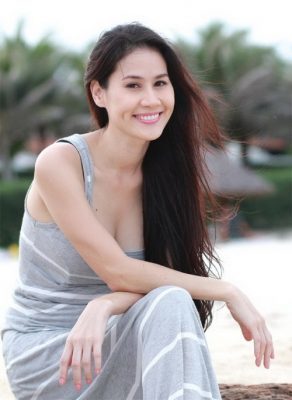 Diễn viên điện ảnh Thân Thúy Hà có sở thích ăn mặc giản dị.