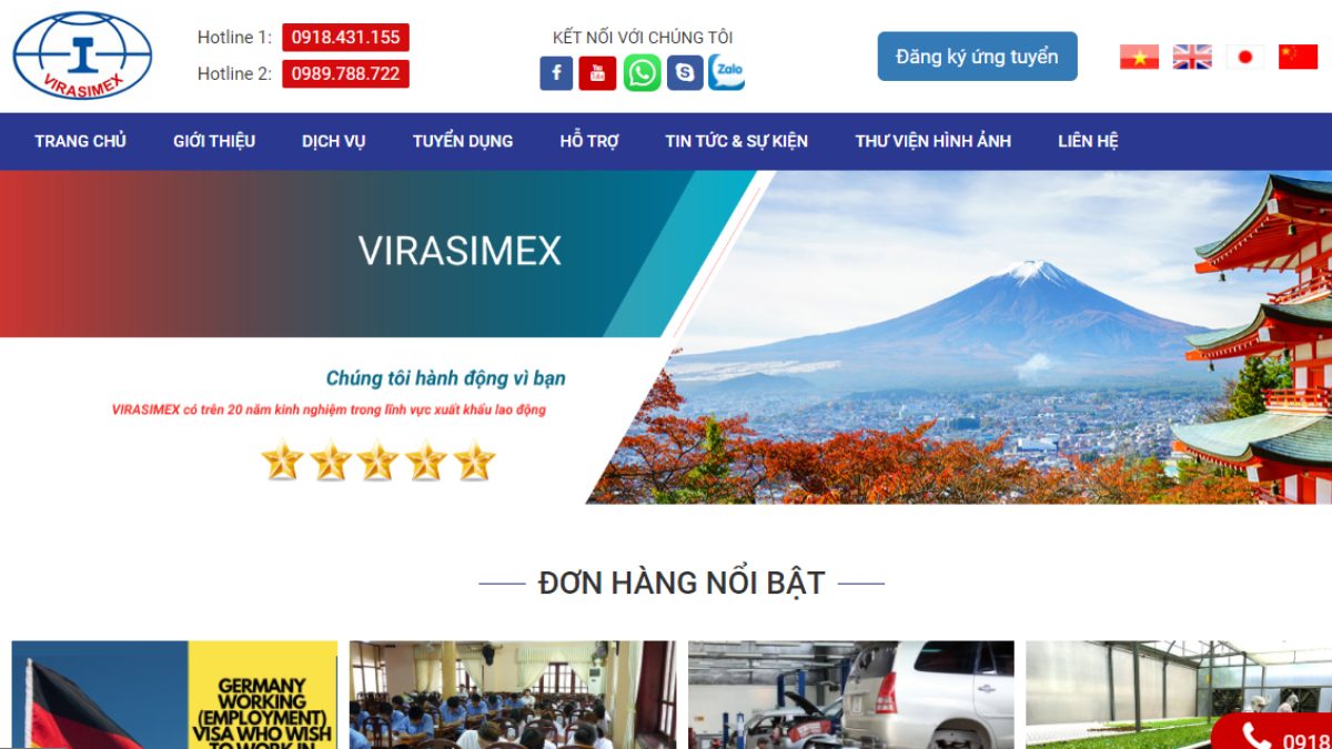 Top 10 công ty xuất khẩu lao động uy tín tại Hà Nội