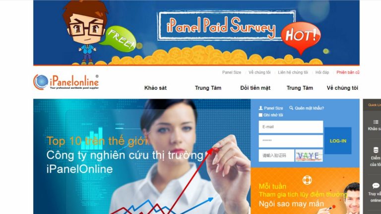 Khảo sát kiếm tiền với iPanel Việt Nam