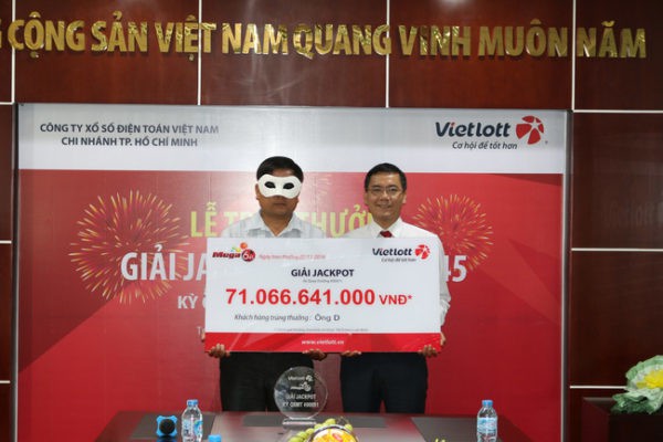 Người trúng số Vietlott 71 tỷ đồng