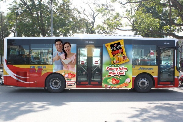 công ty cung cấp dịch vụ quảng cáo trên xe bus