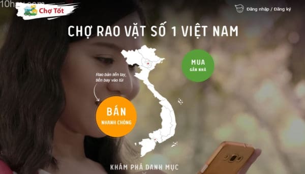Chợ tốt là trang rao vặt số 1 Việt Nam