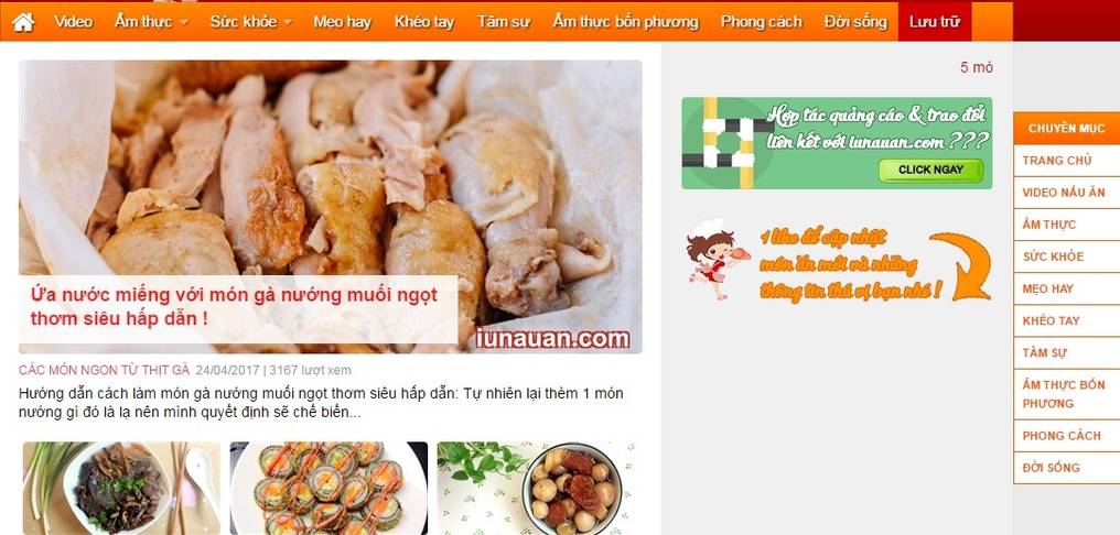 Iu nấu ăn
