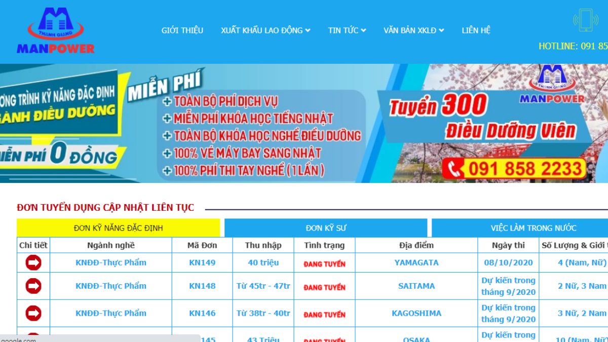 Top 10 công ty xuất khẩu lao động tại Đà Nẵng