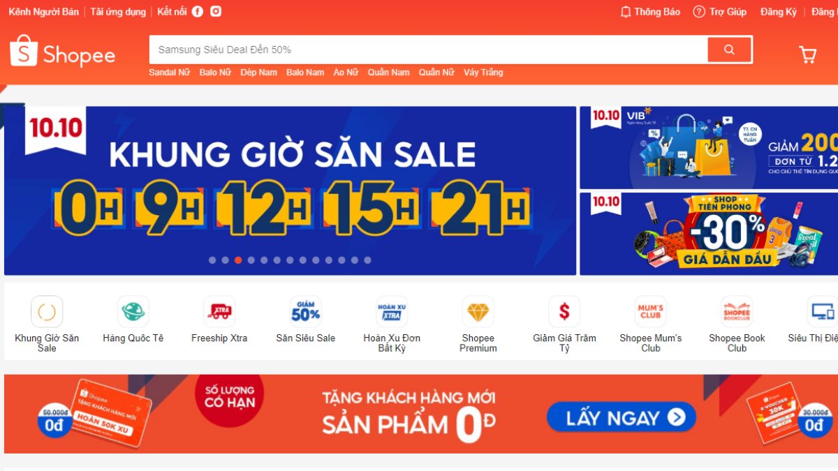 Top 10 website mua sắm trực tuyến tốt nhất 2020